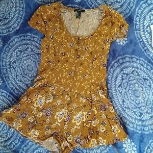 Forever 21 floral romper